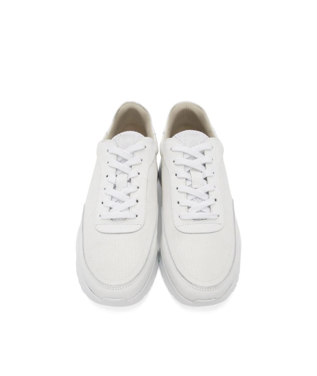 Filling pieces Белые кожаные низкие кроссовки / кеды, фото 5