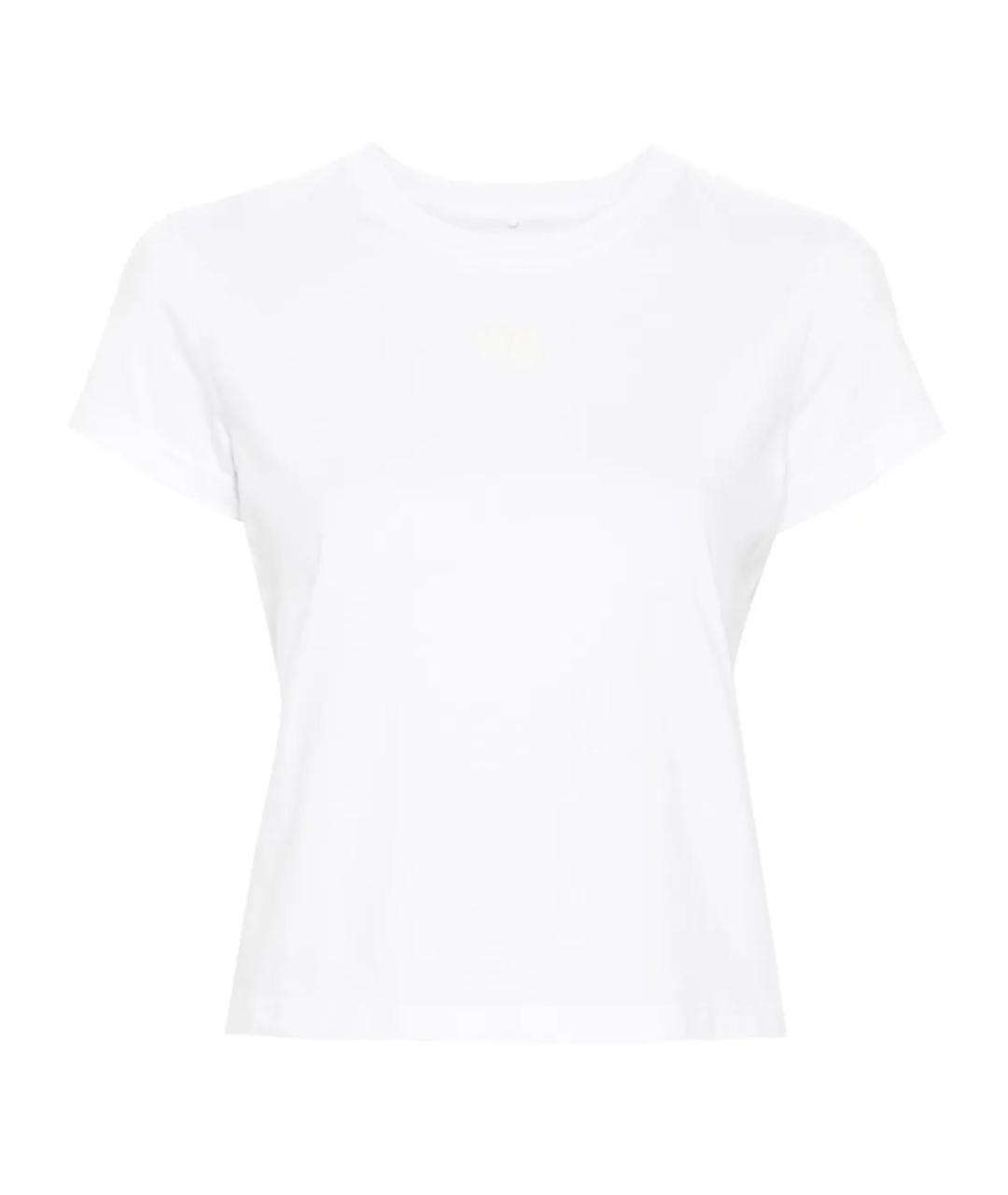 T BY ALEXANDER WANG Белая хлопковая футболка, фото 1