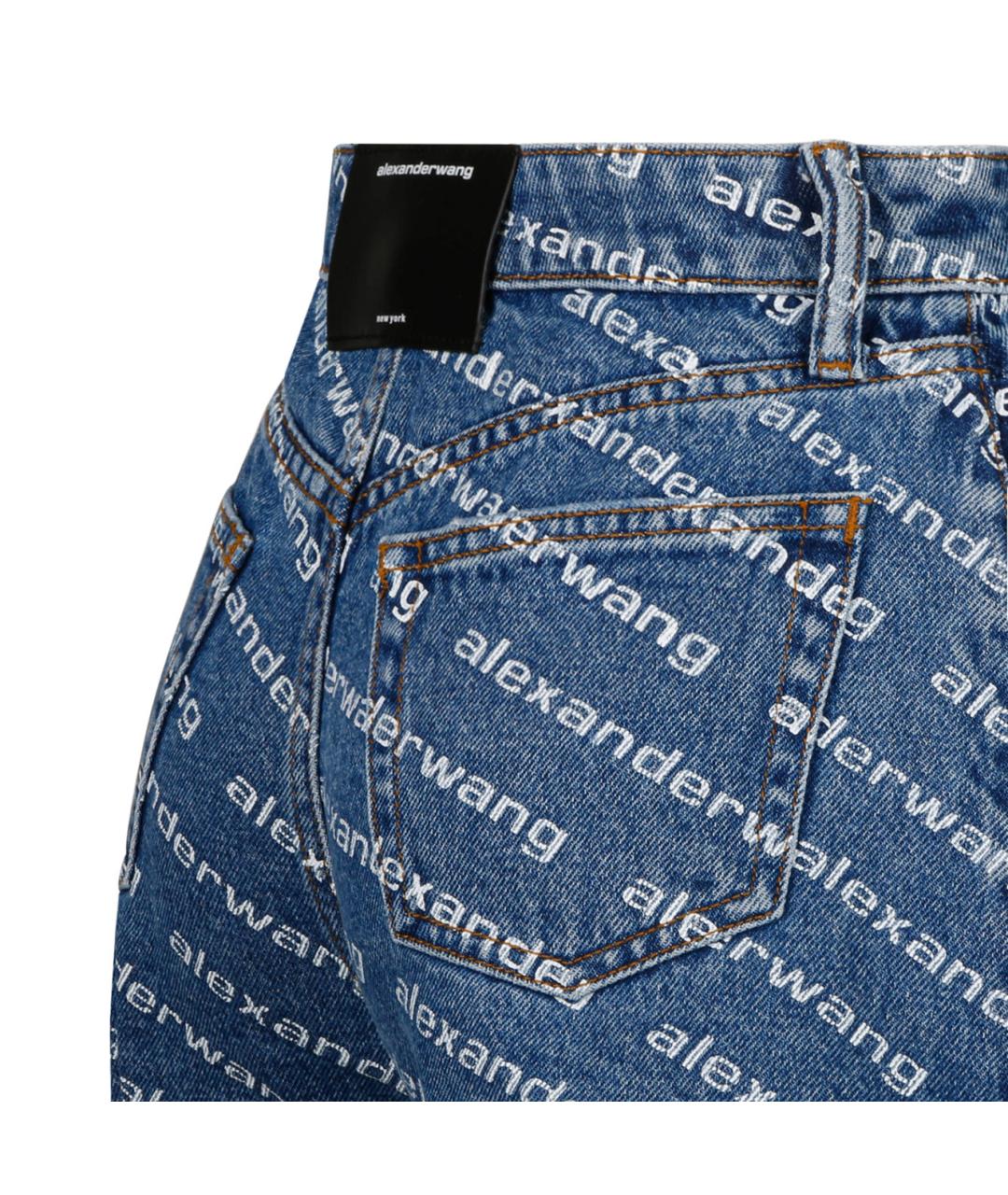 T BY ALEXANDER WANG Синие хлопковые шорты, фото 4