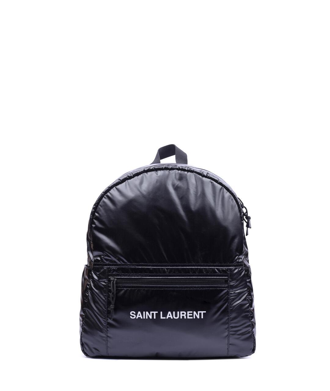 SAINT LAURENT Черный тканевый рюкзак, фото 1