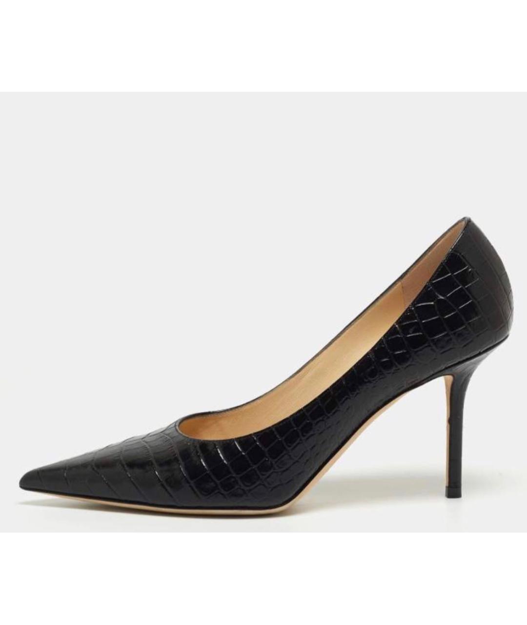 JIMMY CHOO Черные кожаные туфли, фото 6