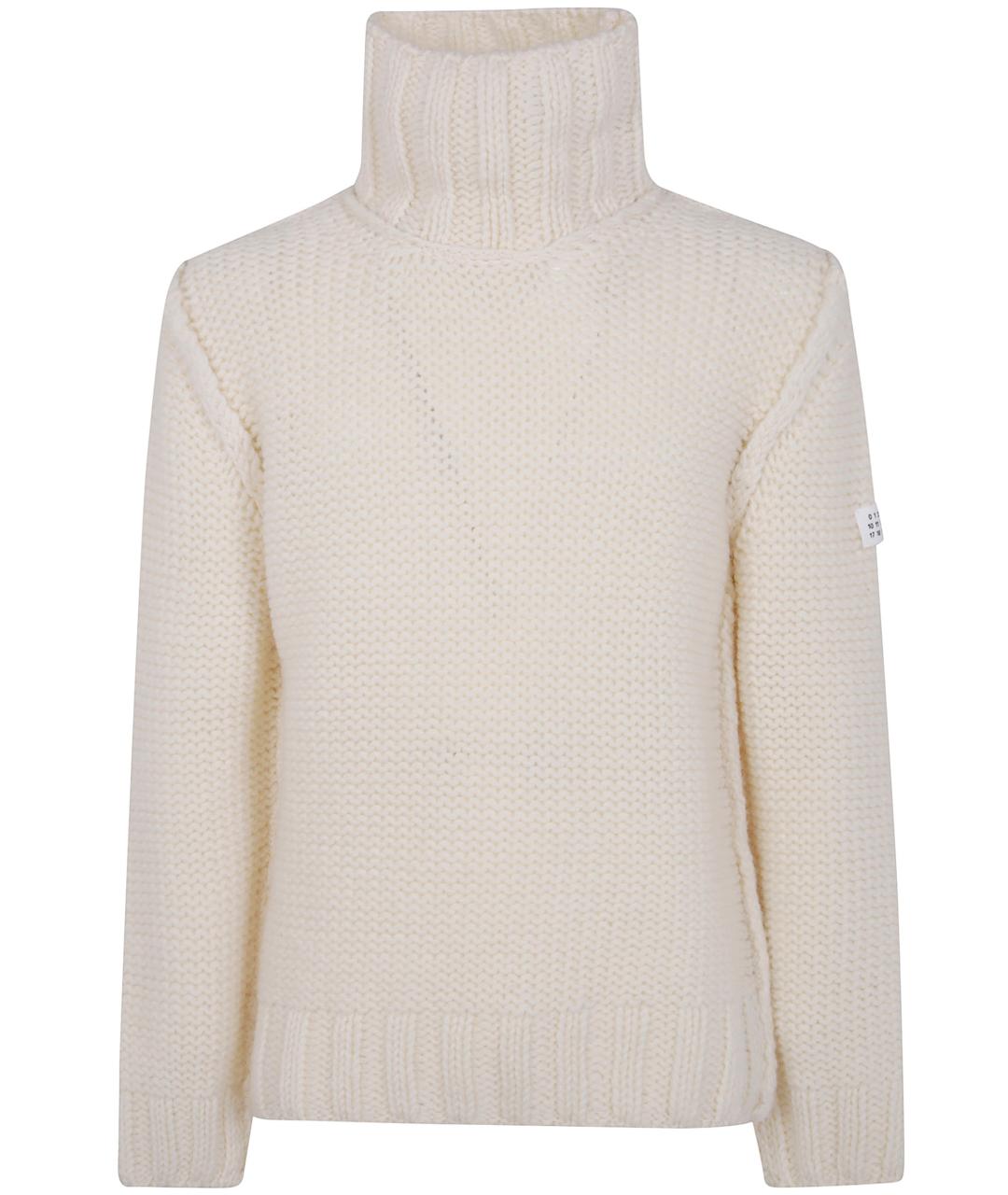 MM6 MAISON MARGIELA Белый шерстяной джемпер / свитер, фото 1