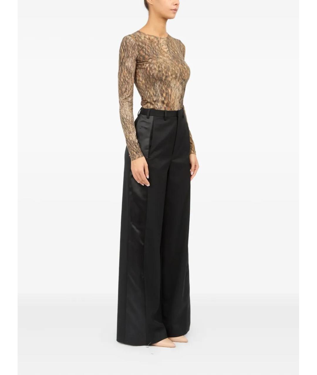 MM6 MAISON MARGIELA Черные прямые брюки, фото 3