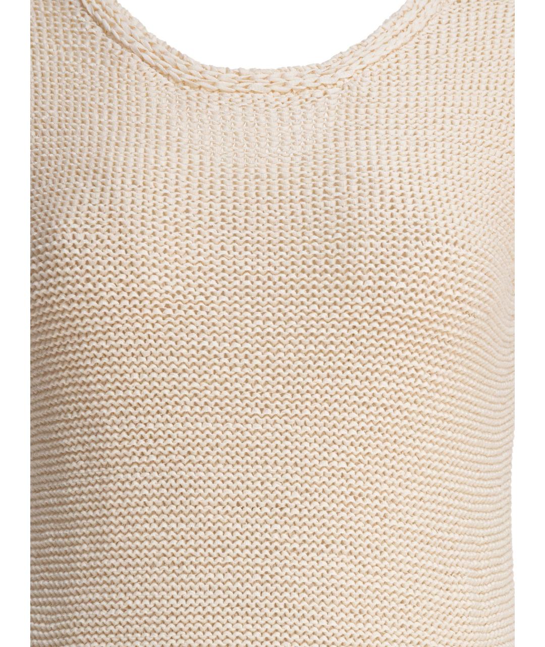 SANDBEIGE Бежевое хлопковое повседневное платье, фото 3