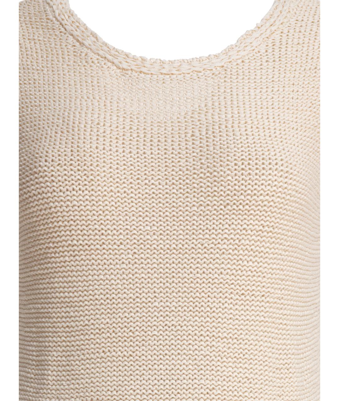 SANDBEIGE Бежевое хлопковое повседневное платье, фото 3