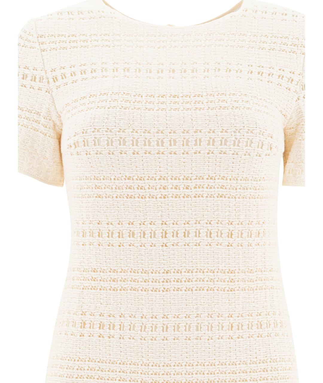 SANDBEIGE Белое хлопковое повседневное платье, фото 3