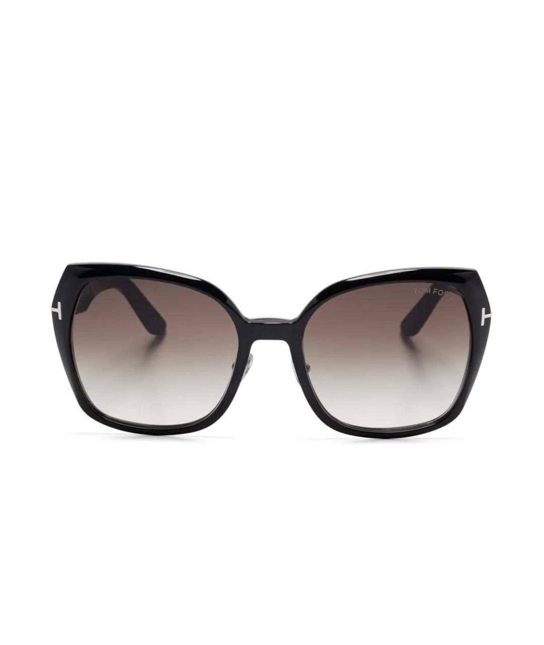 TOM FORD Черные пластиковые солнцезащитные очки, фото 2