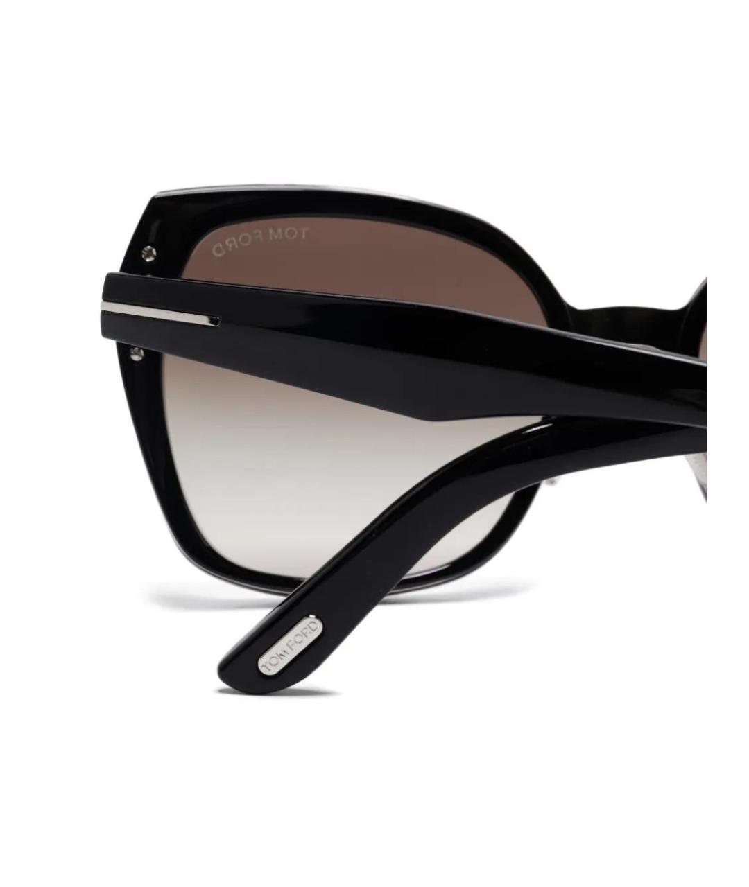 TOM FORD Черные пластиковые солнцезащитные очки, фото 3