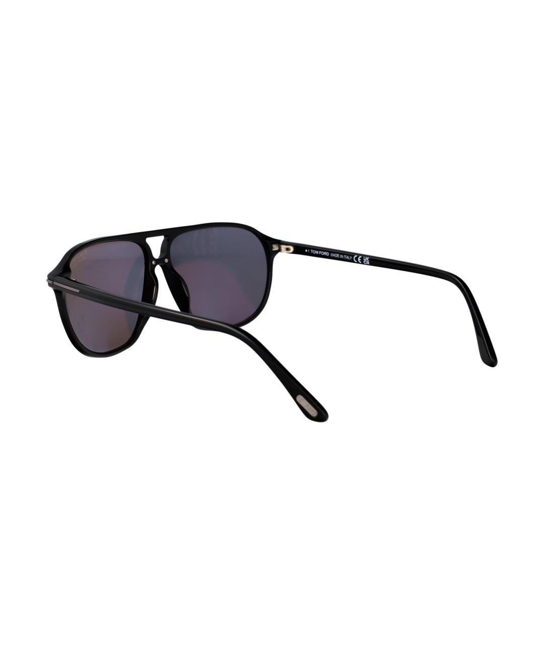 TOM FORD Черные пластиковые солнцезащитные очки, фото 4