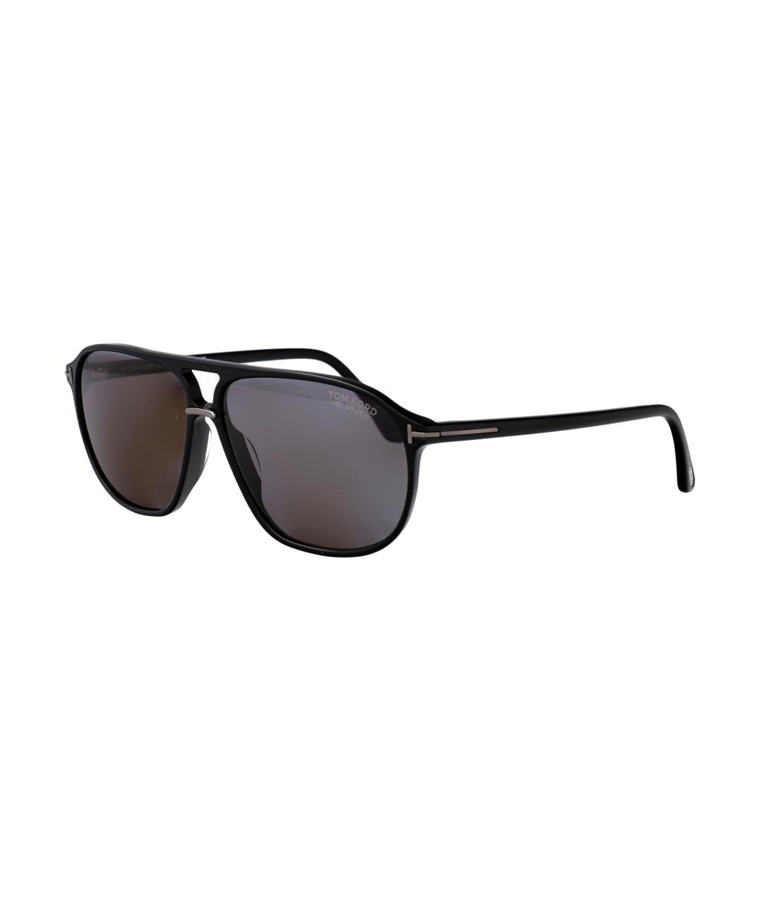 TOM FORD Черные пластиковые солнцезащитные очки, фото 2