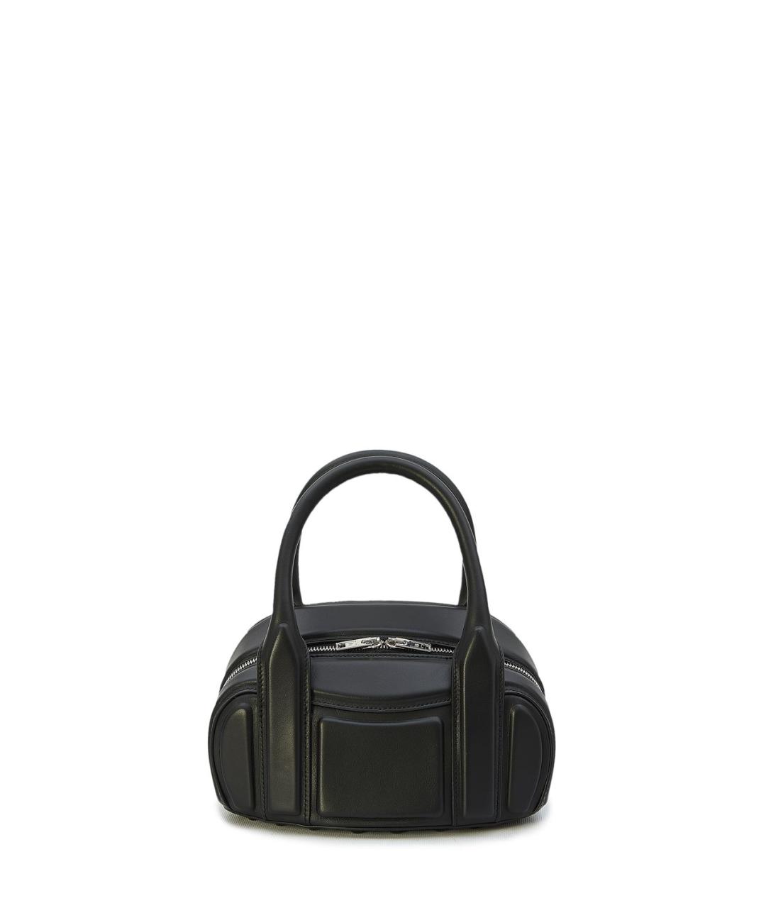 ALEXANDER WANG Черная кожаная сумка с короткими ручками, фото 1