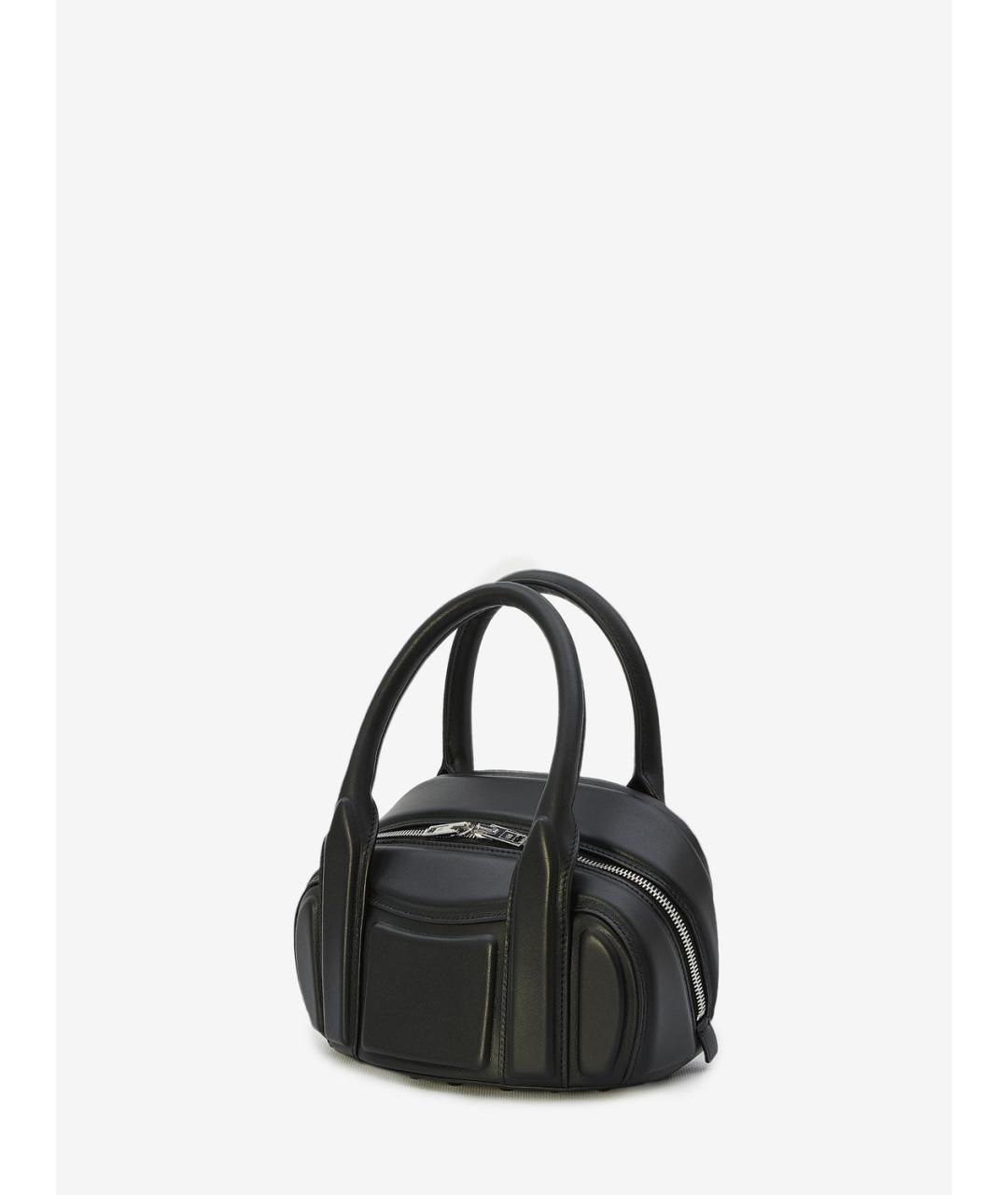 ALEXANDER WANG Черная кожаная сумка с короткими ручками, фото 3