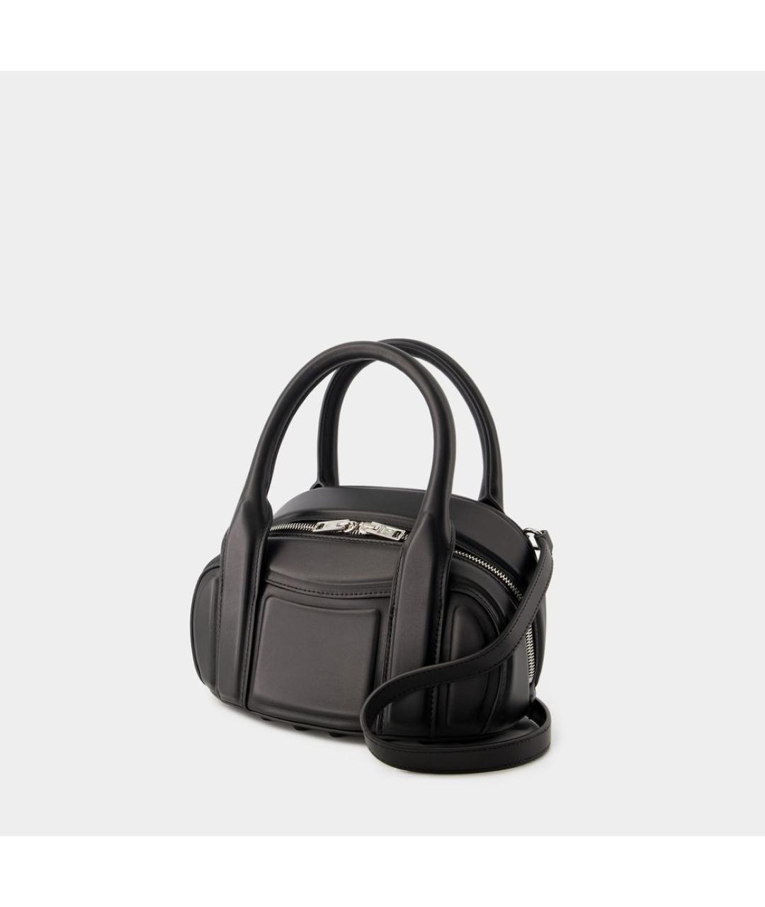 ALEXANDER WANG Черная кожаная сумка с короткими ручками, фото 2
