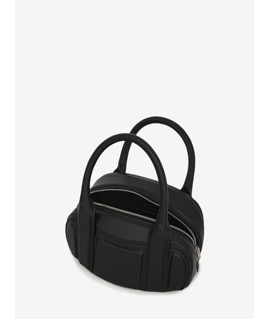 ALEXANDER WANG Черная кожаная сумка с короткими ручками, фото 5