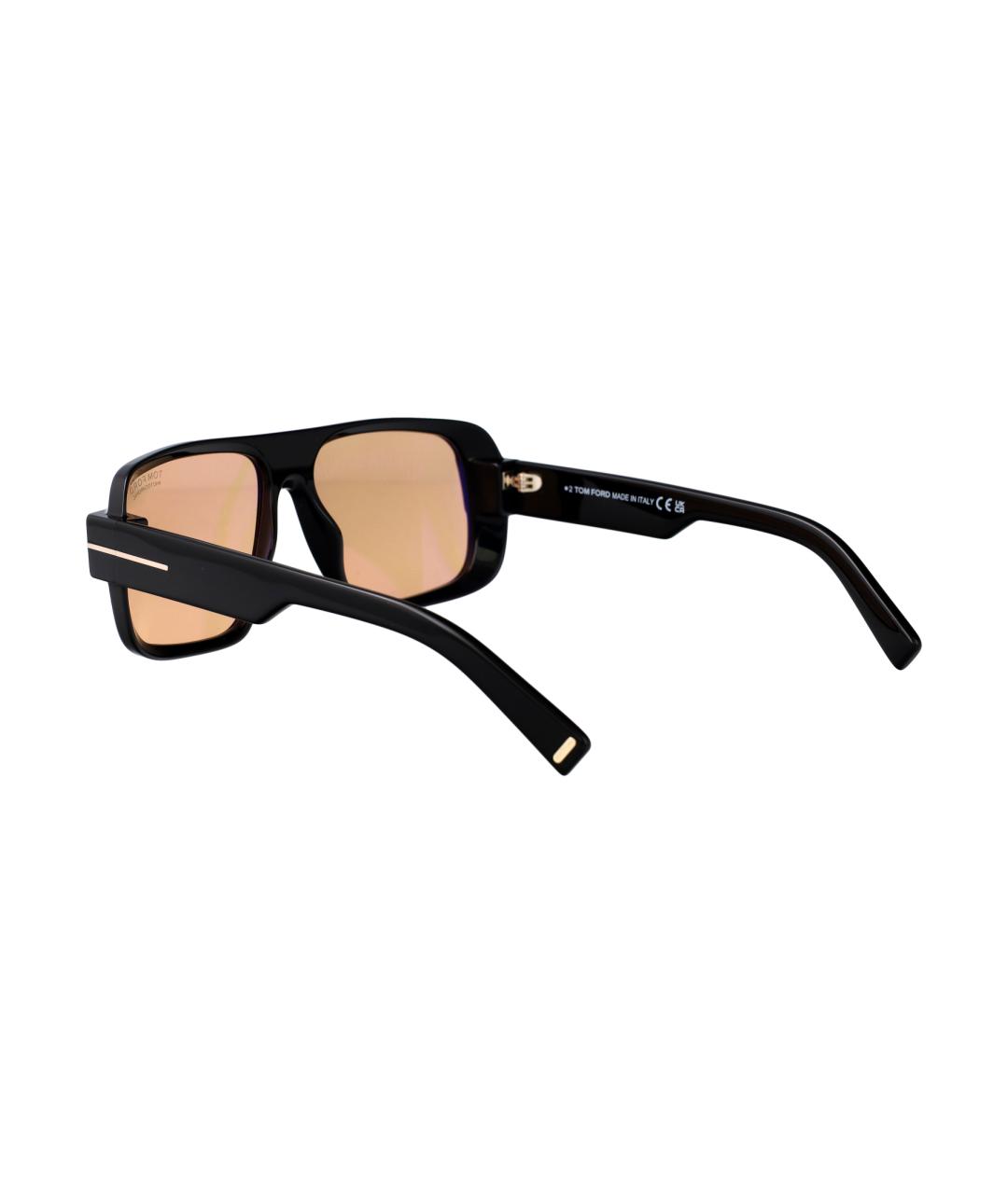 TOM FORD Черные пластиковые солнцезащитные очки, фото 4