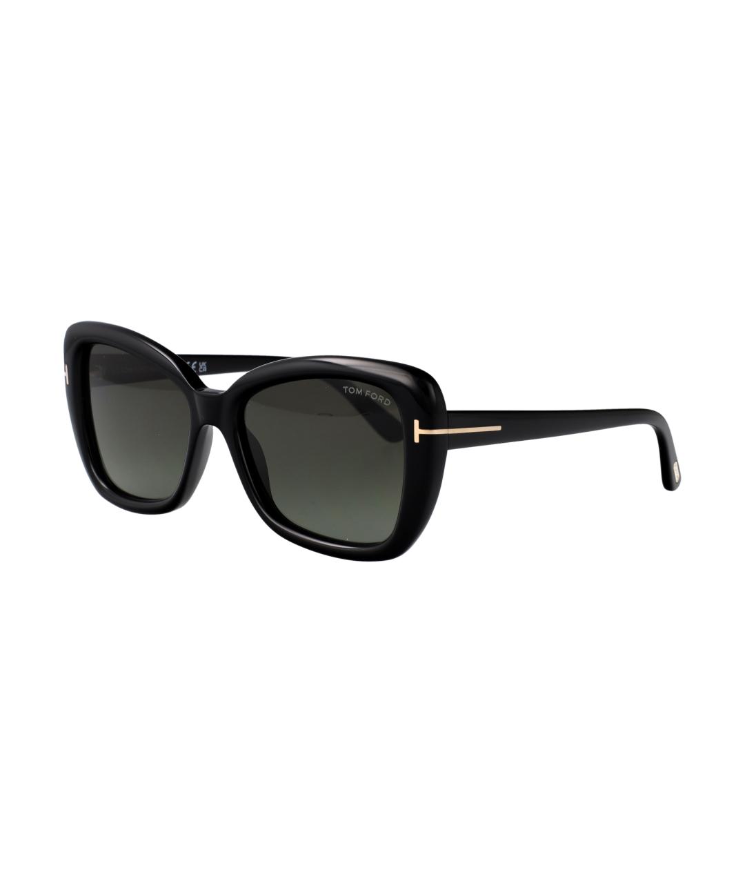 TOM FORD Черные пластиковые солнцезащитные очки, фото 2