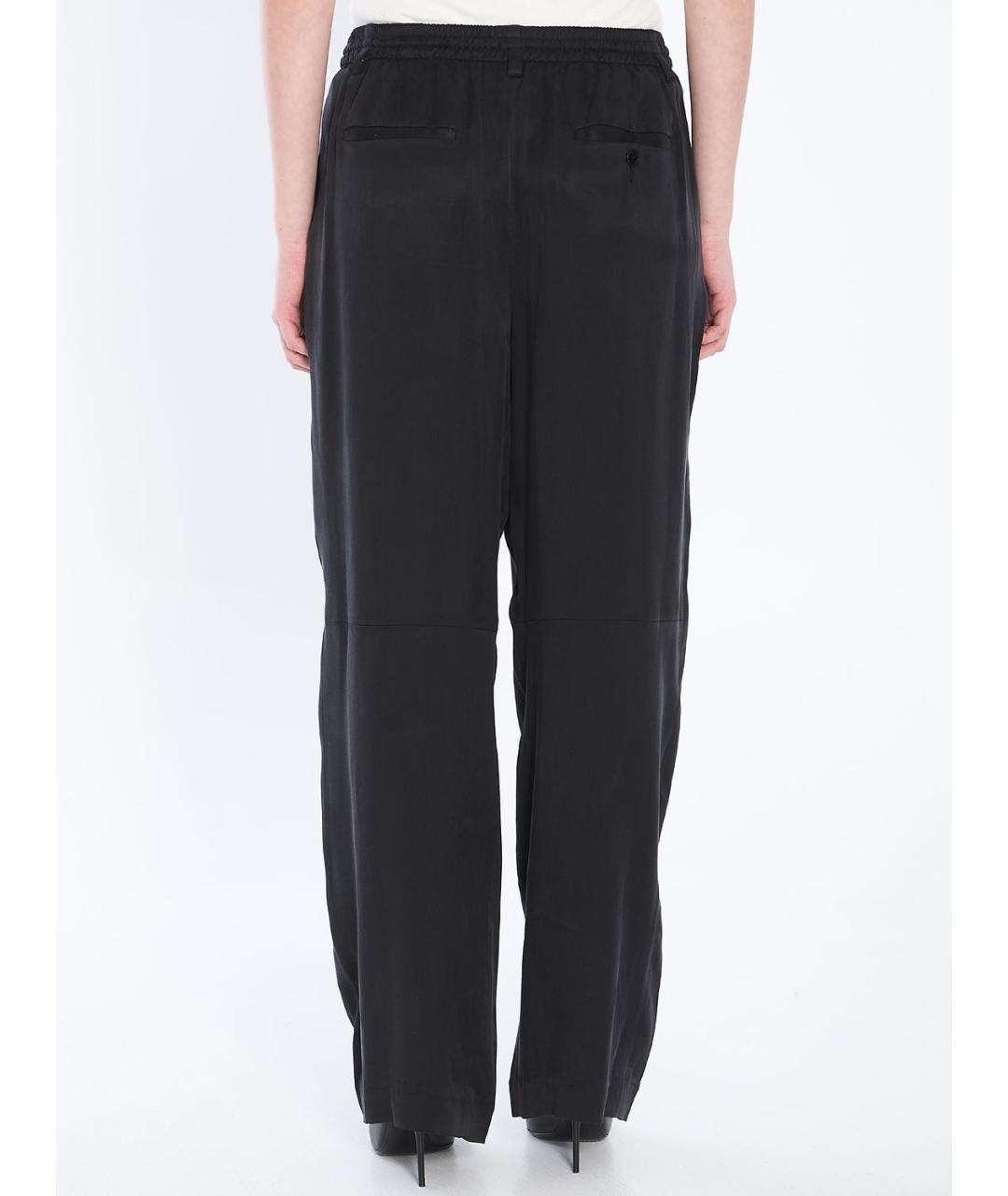 ALEXANDER WANG Черные полиэстеровые прямые брюки, фото 4