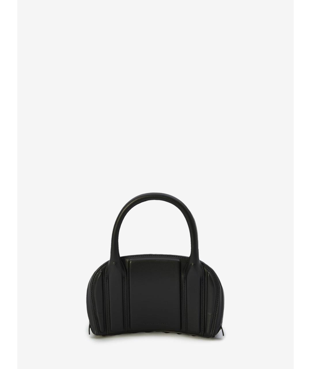 ALEXANDER WANG Черная кожаная сумка с короткими ручками, фото 4