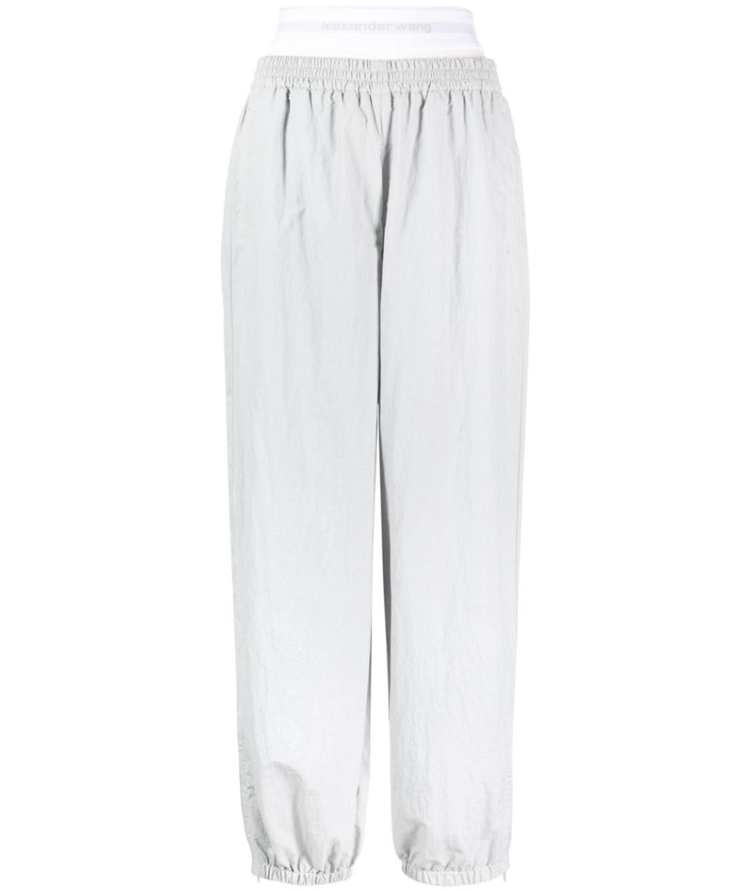 ALEXANDER WANG Серые прямые брюки, фото 1
