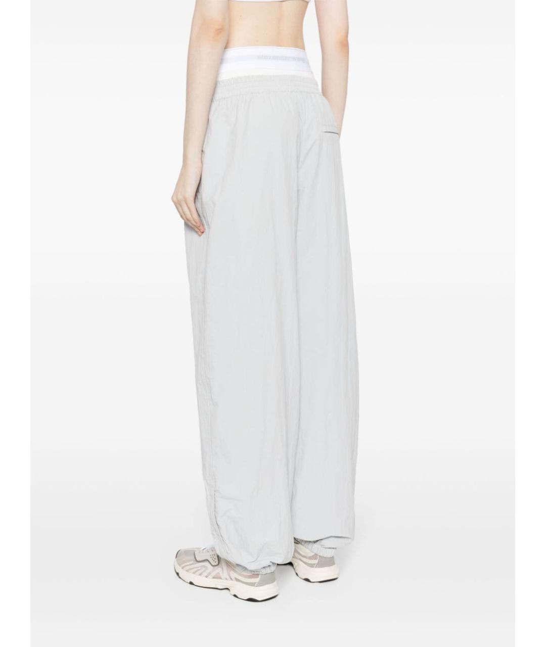ALEXANDER WANG Серые прямые брюки, фото 4