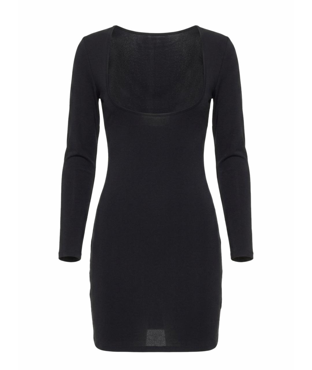 T BY ALEXANDER WANG Черное вискозное повседневное платье, фото 1