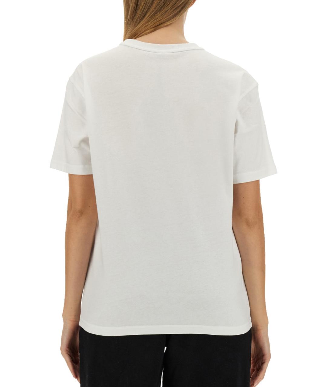 T BY ALEXANDER WANG Белая хлопковая футболка, фото 4