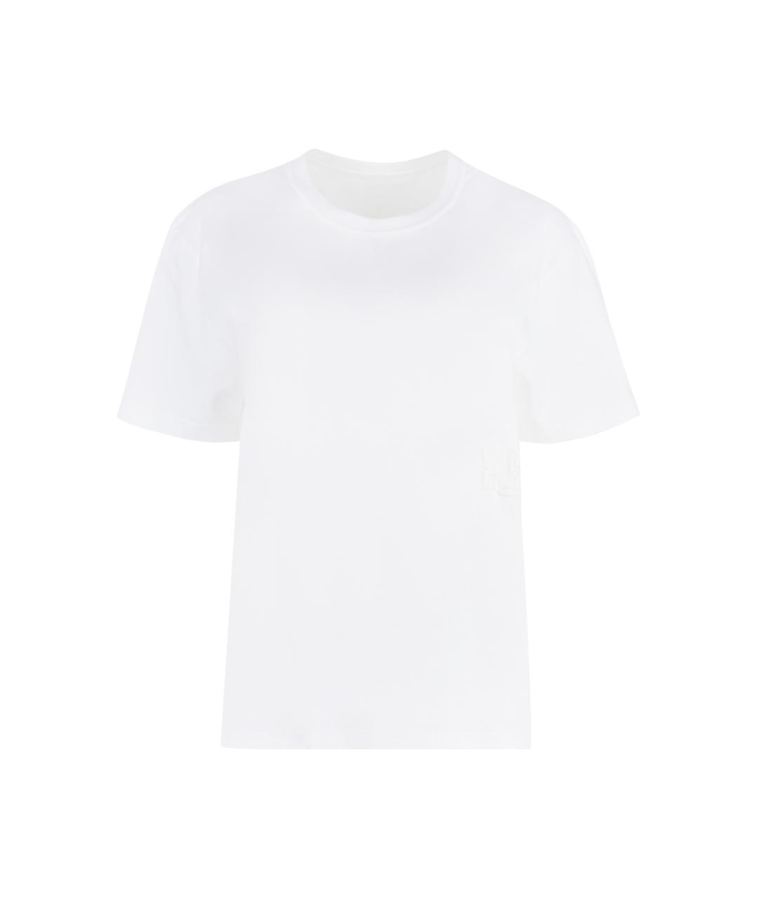 T BY ALEXANDER WANG Белая хлопковая футболка, фото 1