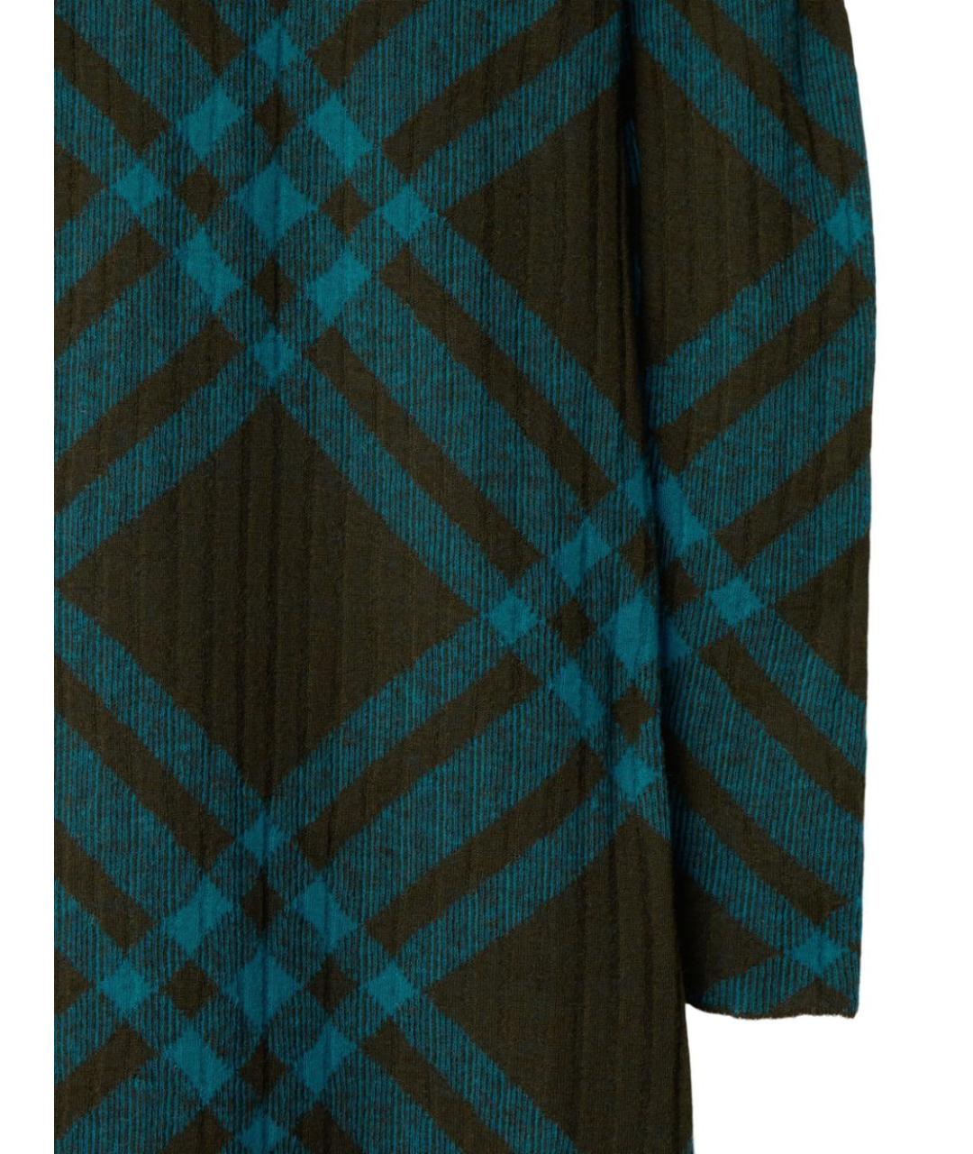 BURBERRY Зеленое полиамидовое повседневное платье, фото 2
