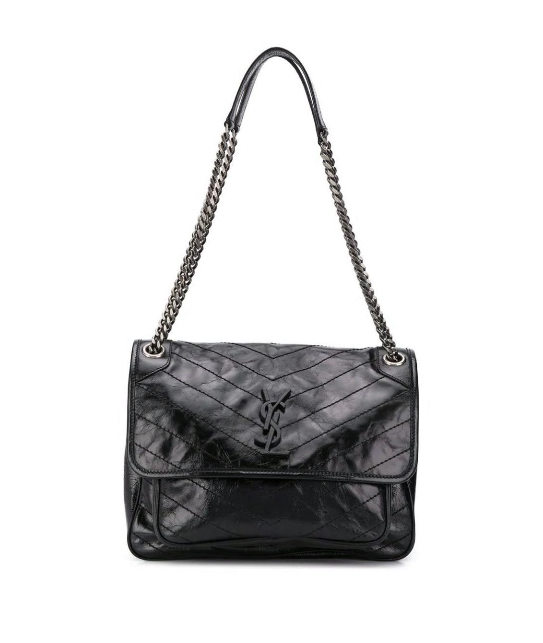 SAINT LAURENT Черная сумка тоут, фото 1
