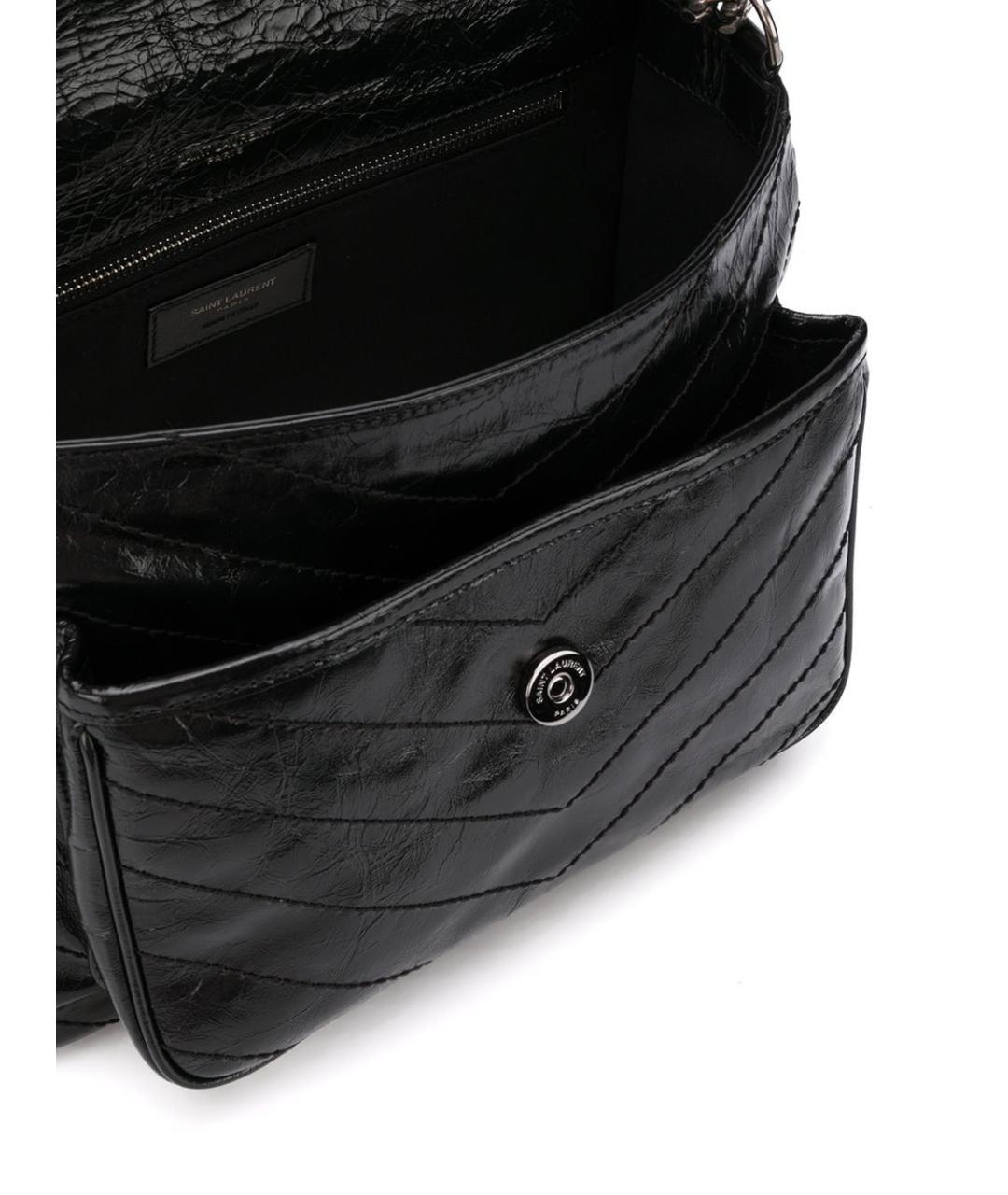 SAINT LAURENT Черная сумка тоут, фото 5