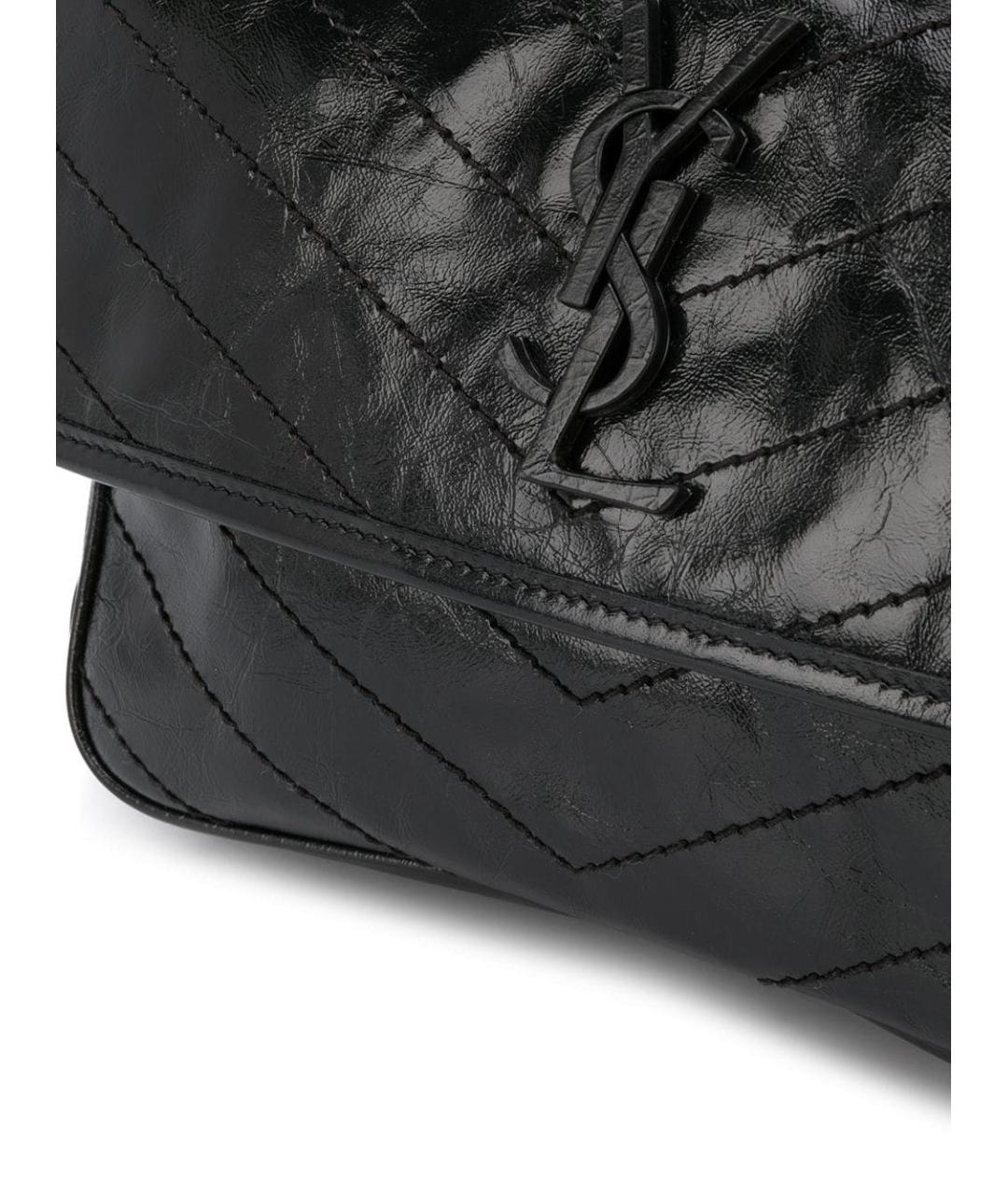 SAINT LAURENT Черная сумка тоут, фото 4