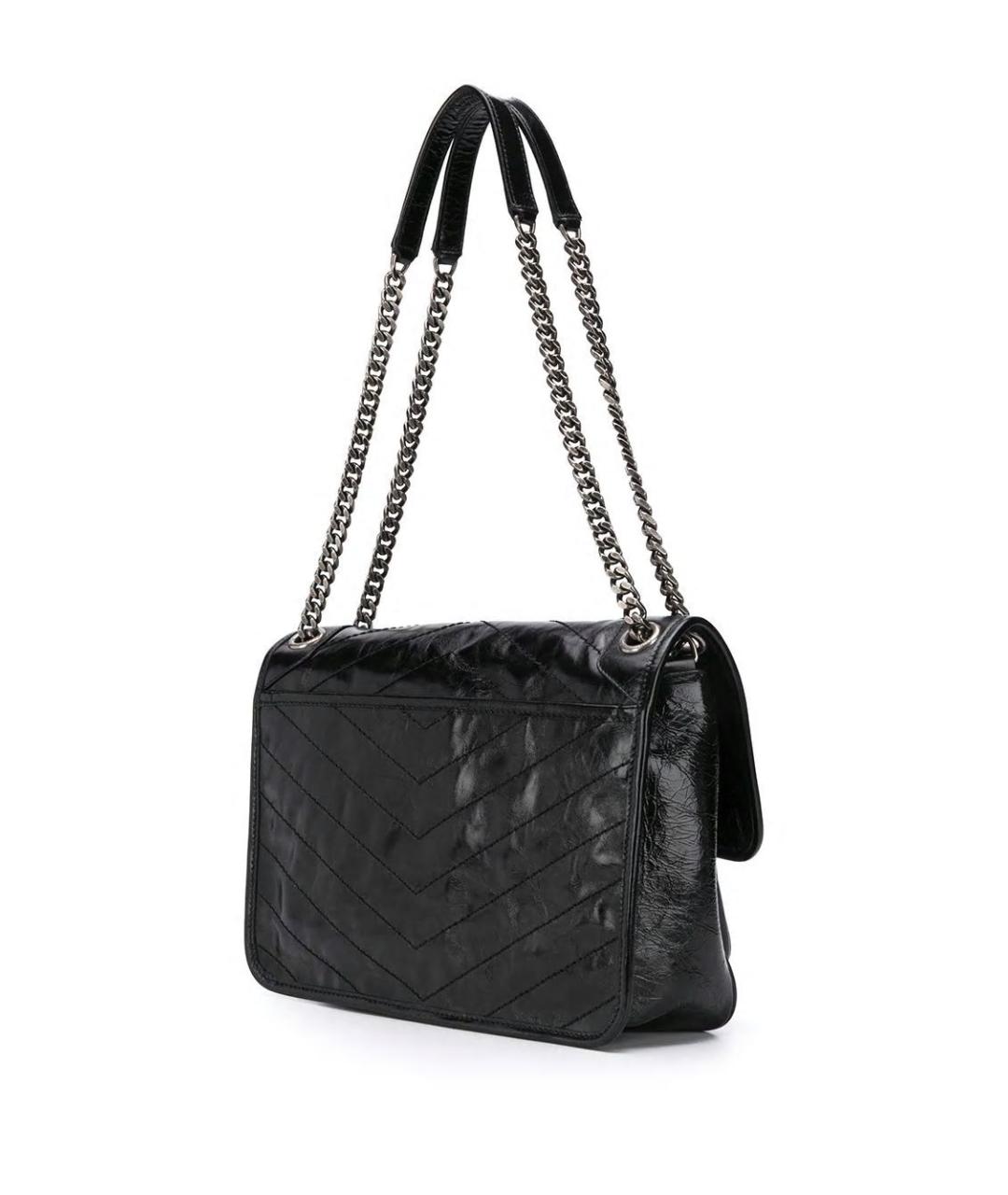SAINT LAURENT Черная сумка тоут, фото 3