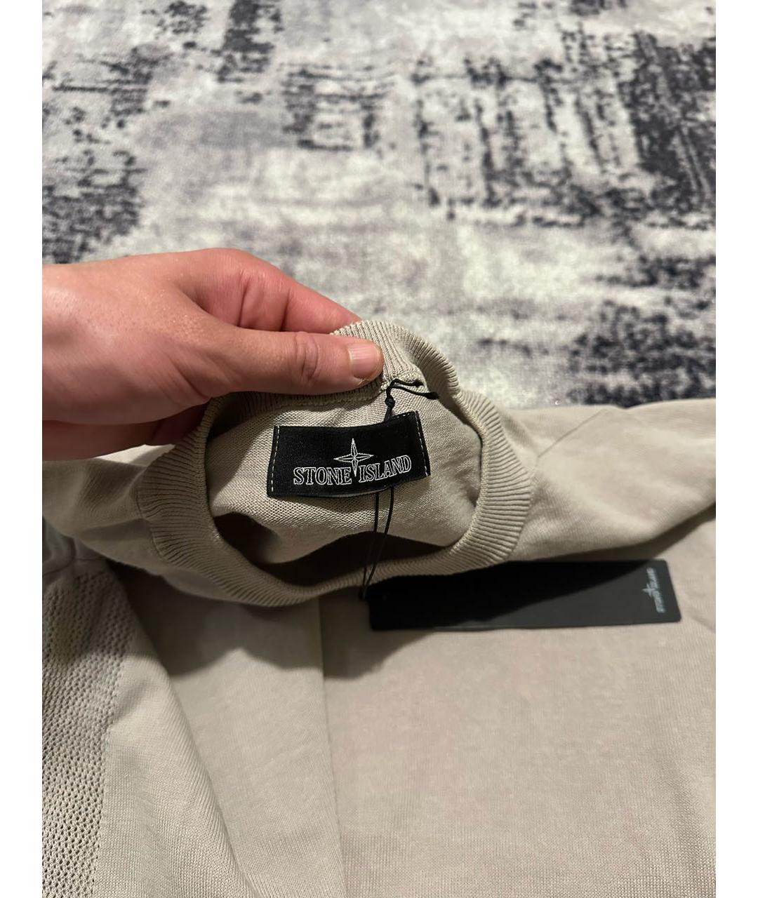 STONE ISLAND SHADOW PROJECT Бежевый хлопковый джемпер / свитер, фото 4