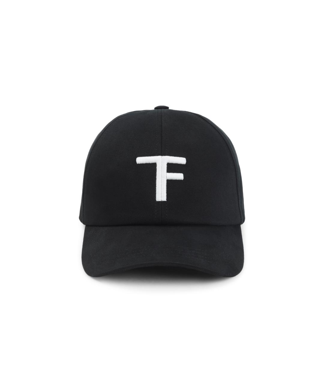 TOM FORD Черная хлопковая кепка/бейсболка, фото 1