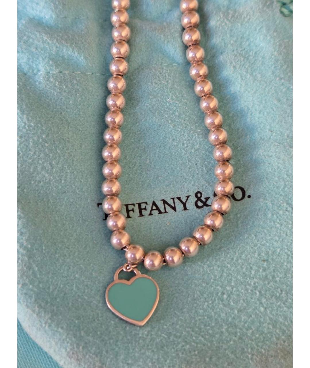 TIFFANY&CO Бирюзовый серебряный браслет, фото 4