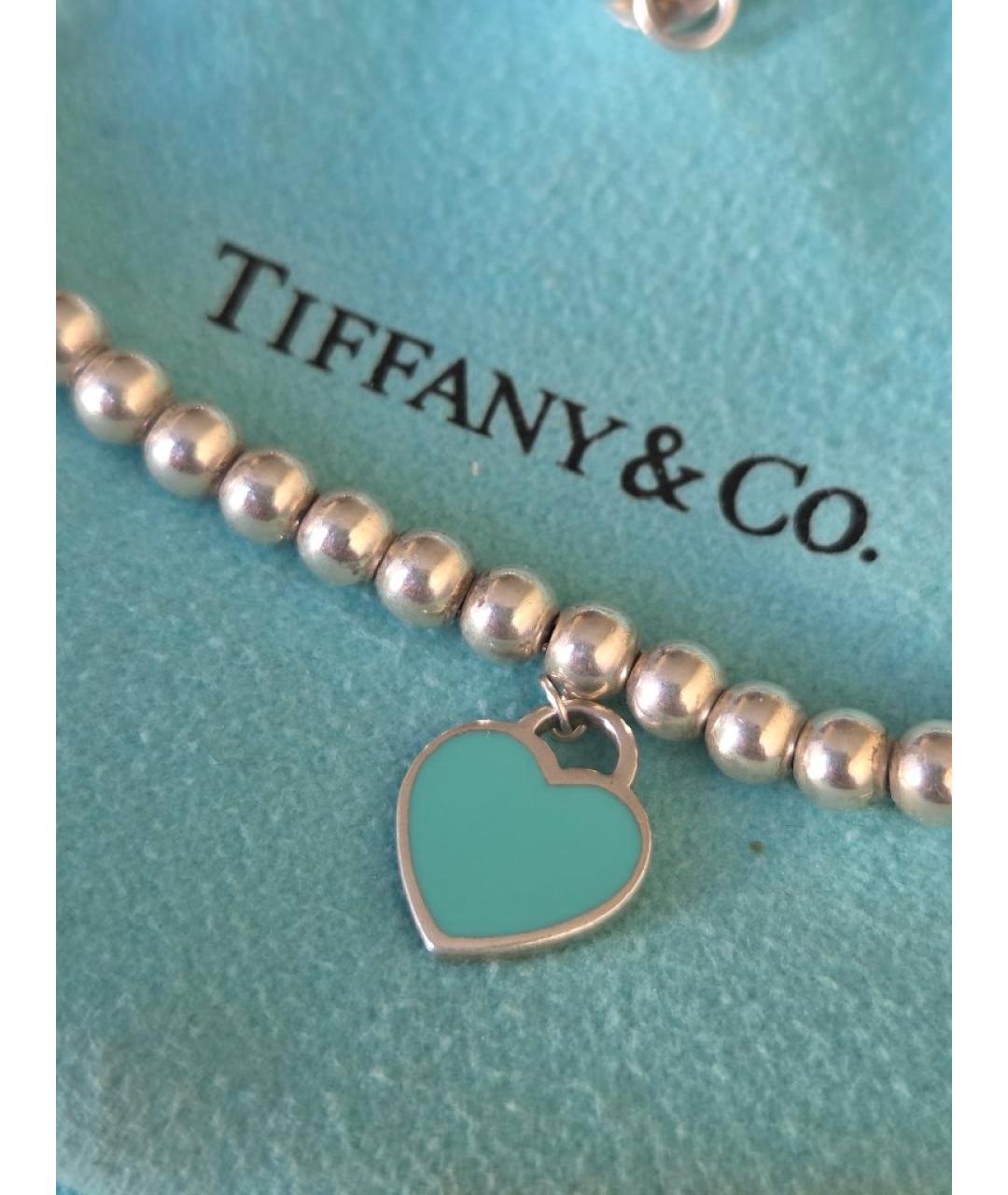 TIFFANY&CO Бирюзовый серебряный браслет, фото 2