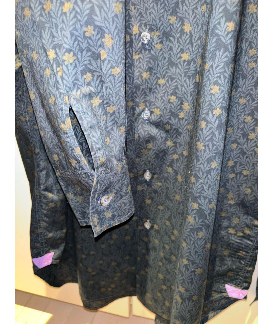 PS BY PAUL SMITH Черная хлопковая кэжуал рубашка, фото 4