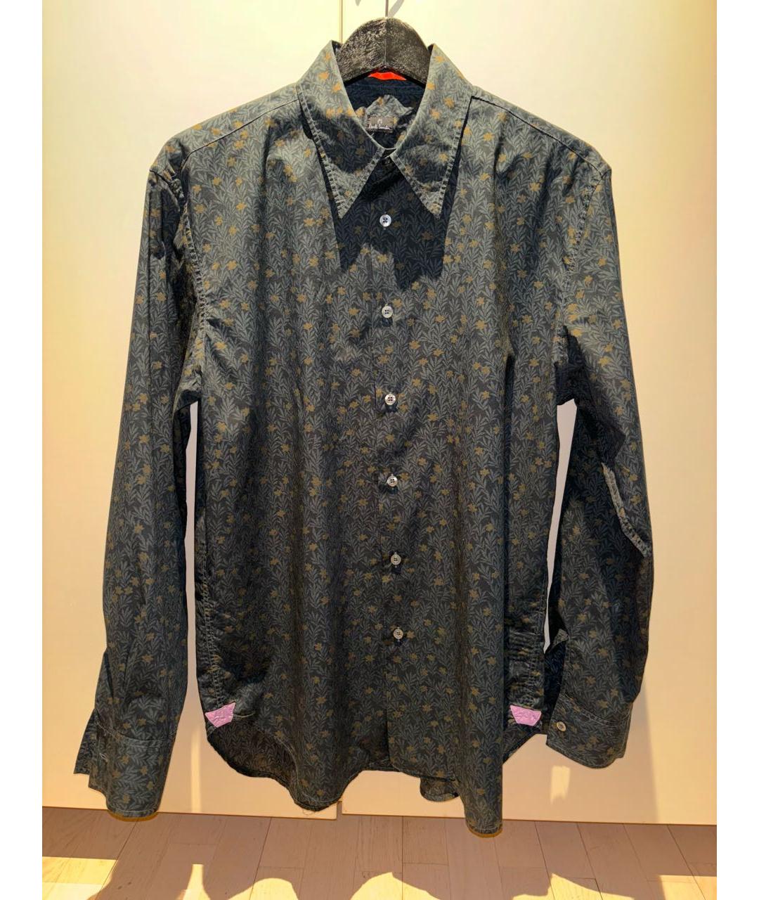 PS BY PAUL SMITH Черная хлопковая кэжуал рубашка, фото 8