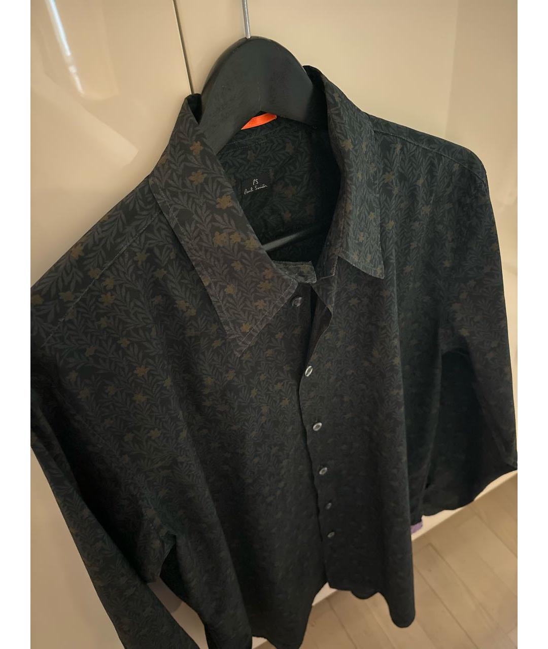 PS BY PAUL SMITH Черная хлопковая кэжуал рубашка, фото 6