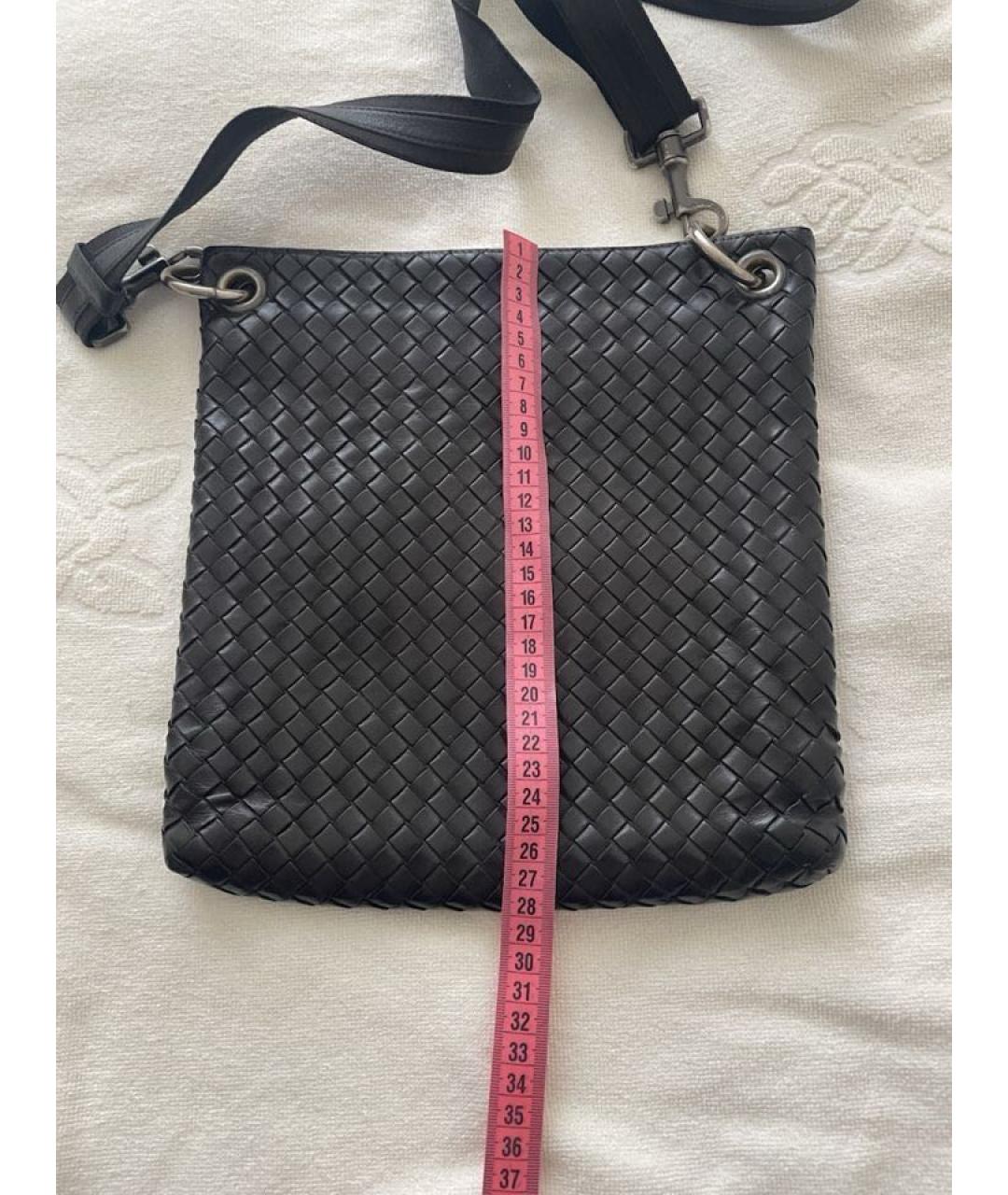 BOTTEGA VENETA Коричневая кожаная сумка на плечо, фото 4