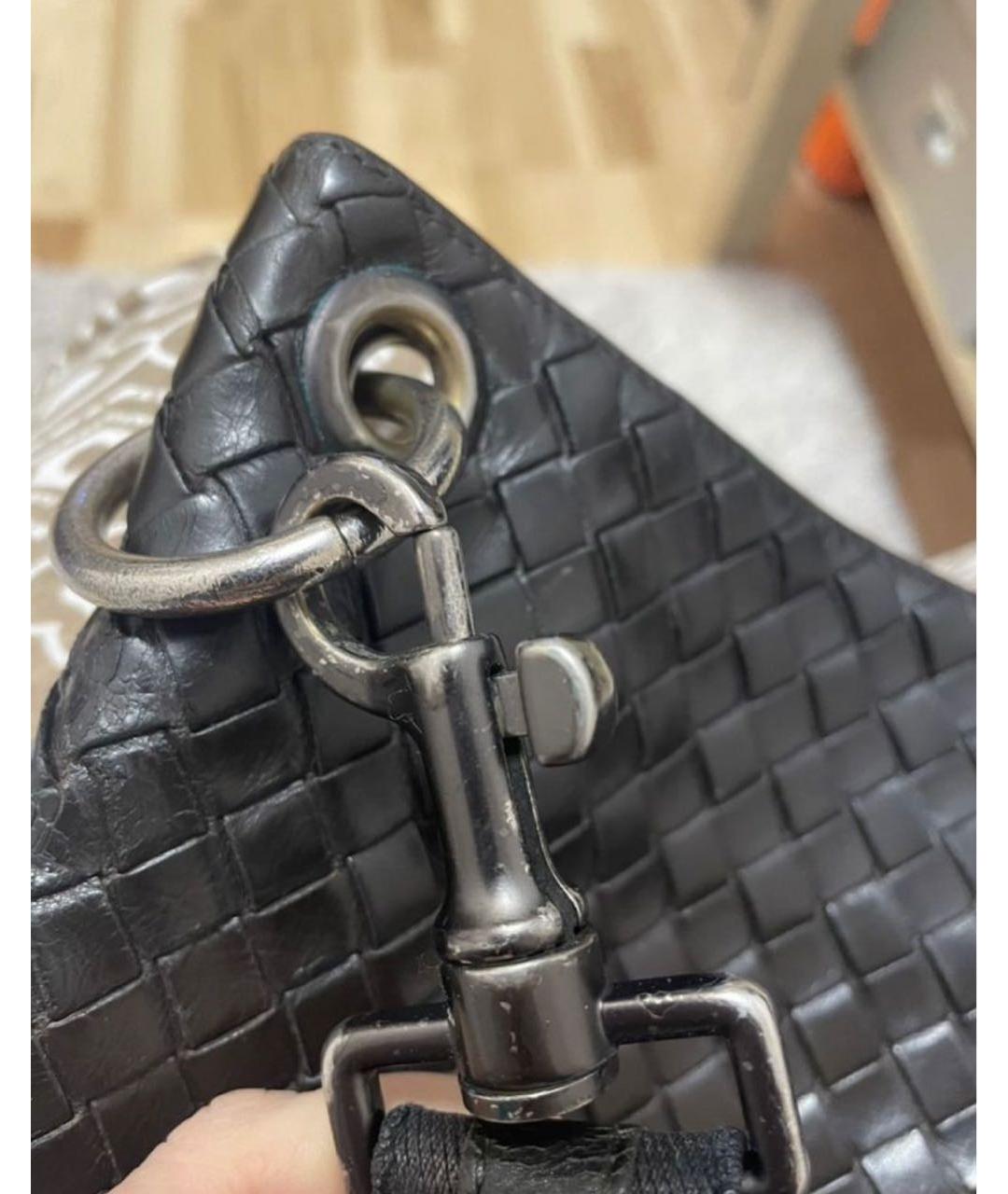 BOTTEGA VENETA Коричневая кожаная сумка на плечо, фото 8