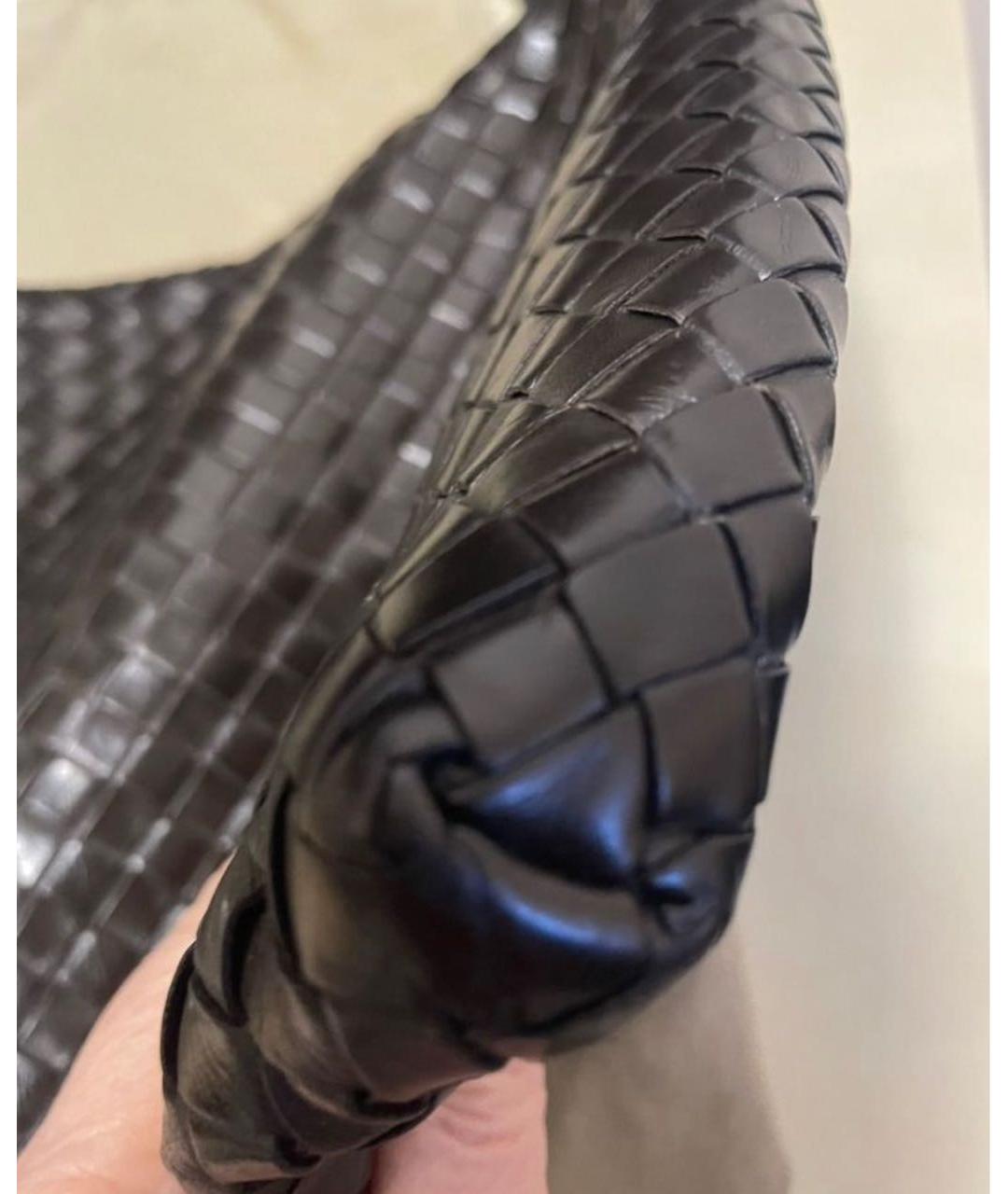BOTTEGA VENETA Коричневая кожаная сумка на плечо, фото 7