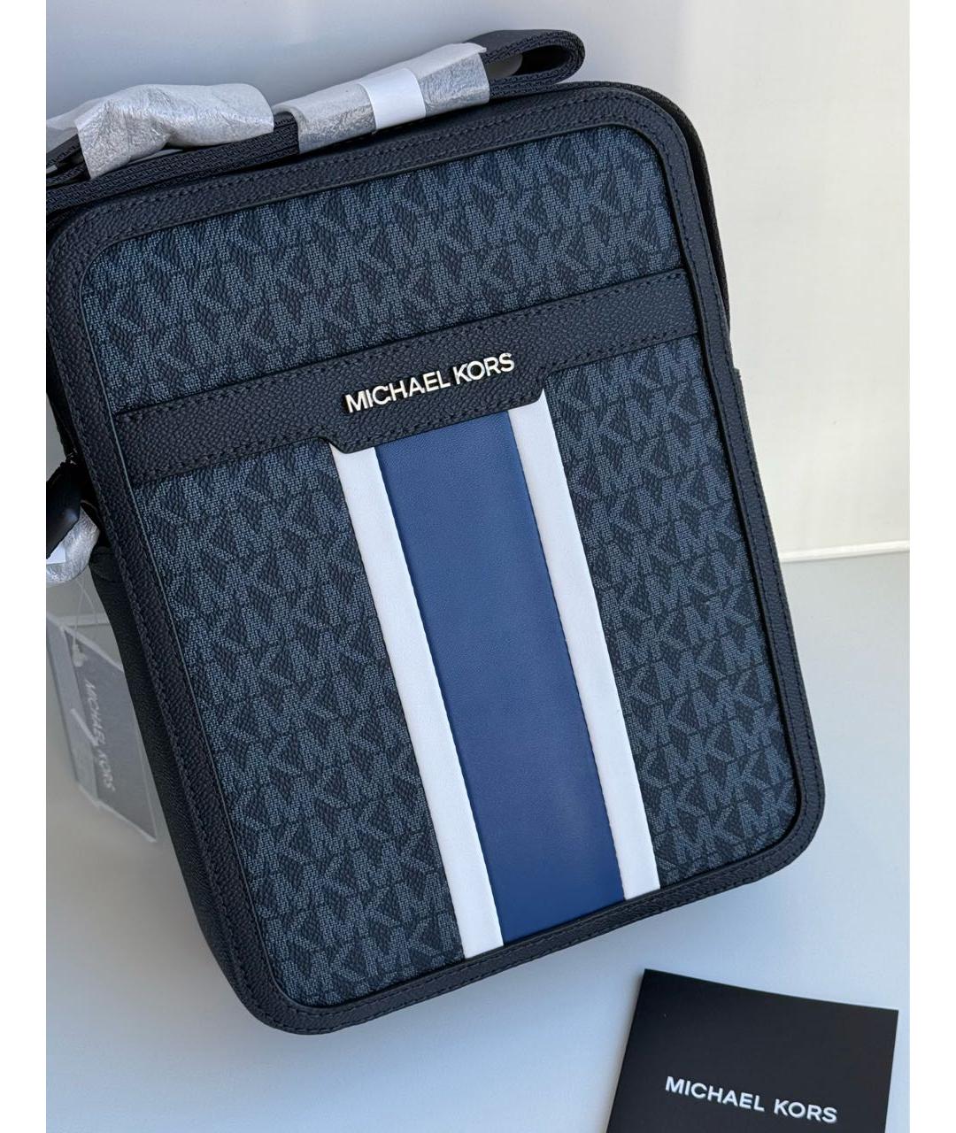 MICHAEL KORS Темно-синяя сумка на плечо, фото 2