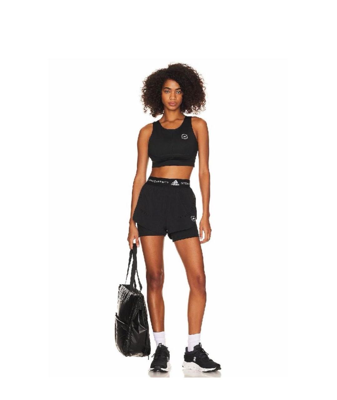 ADIDAS BY STELLA MCCARTNEY Черные спортивные брюки и шорты, фото 2