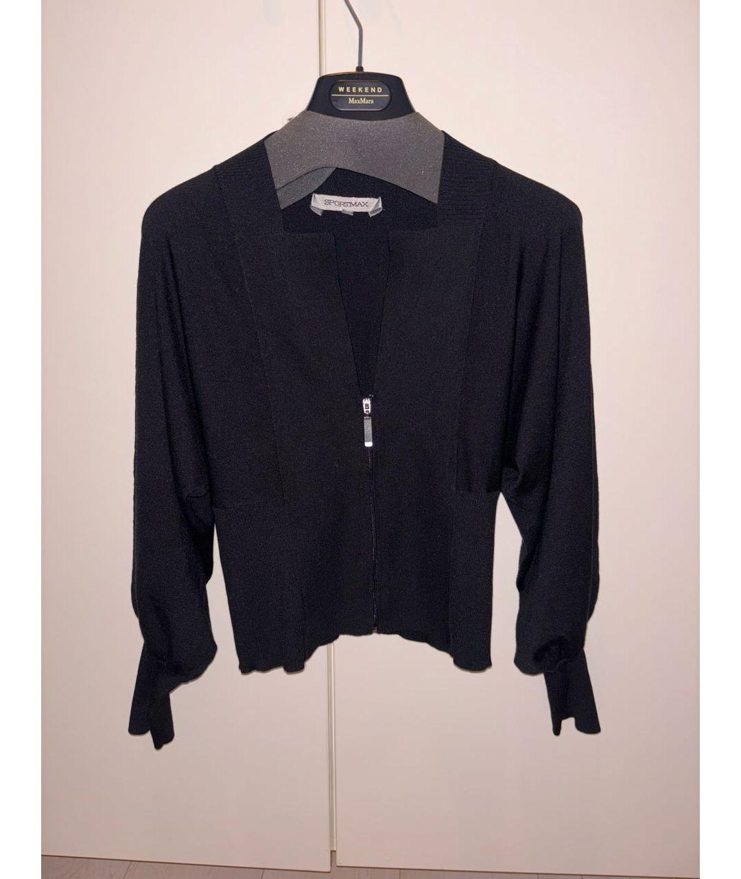SPORTMAX Черный кардиган, фото 8