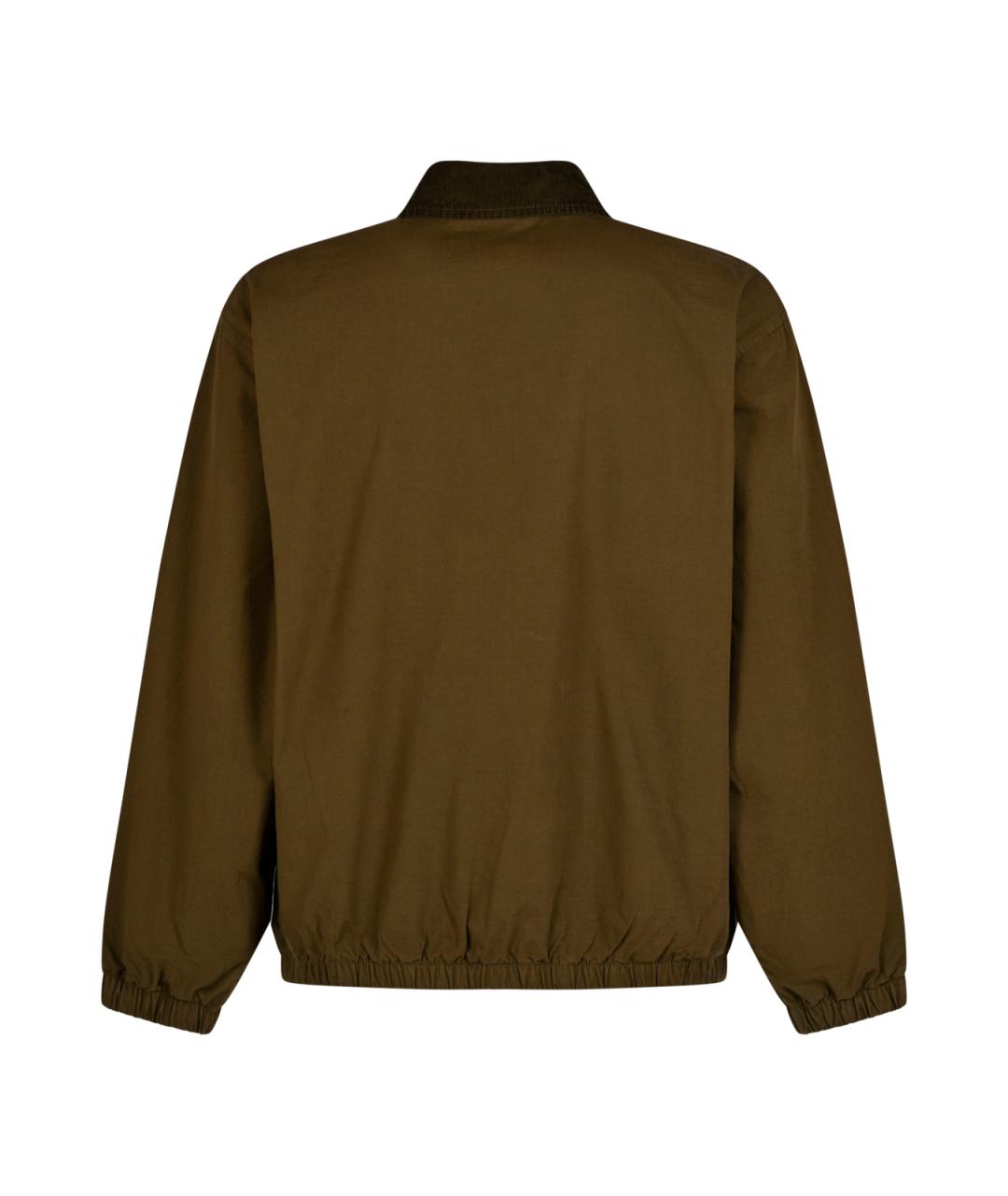 CARHARTT WIP Коричневая хлопковая куртка, фото 2