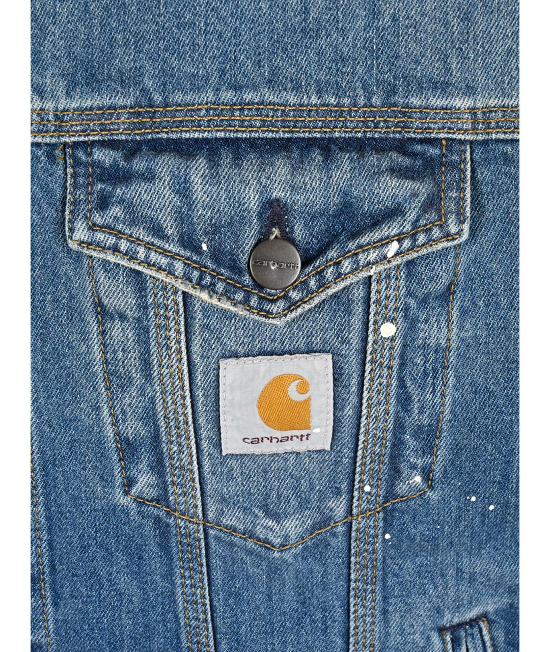 CARHARTT WIP Синяя хлопковая куртка, фото 3