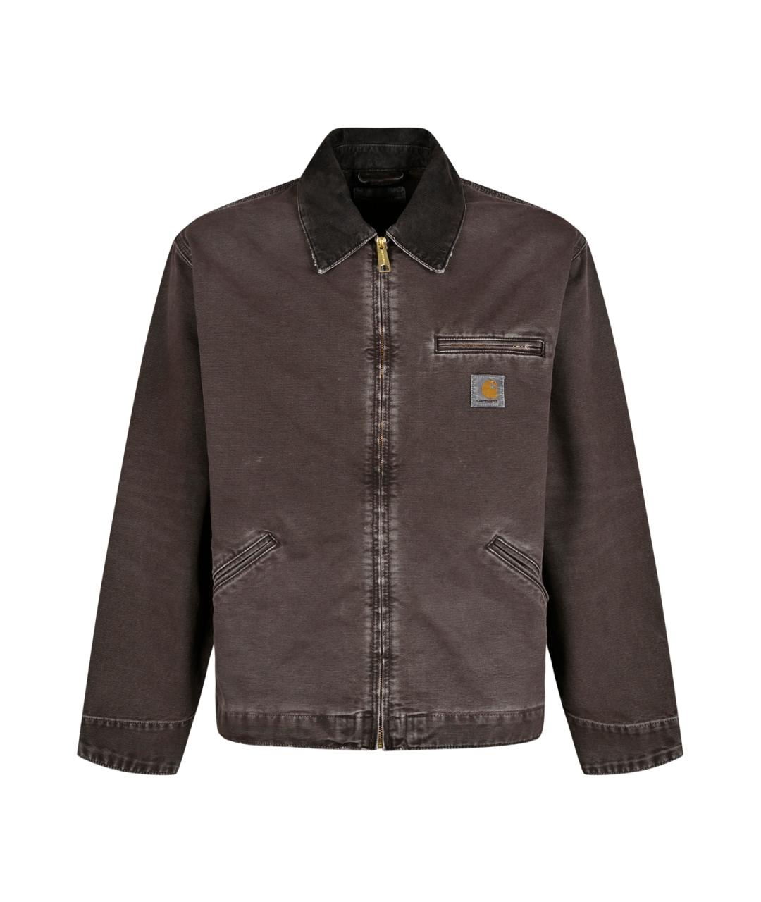 CARHARTT WIP Коричневая хлопковая куртка, фото 1