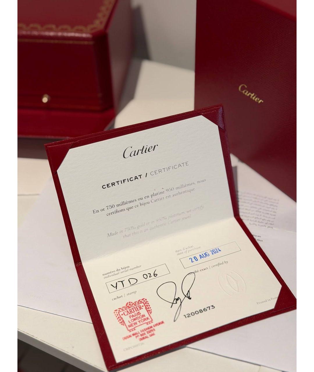 CARTIER Серебряный браслет из белого золота, фото 3