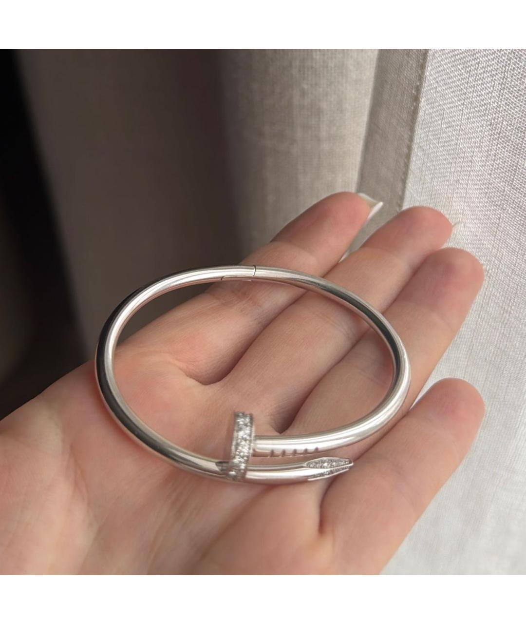 CARTIER Серебряный браслет из белого золота, фото 4